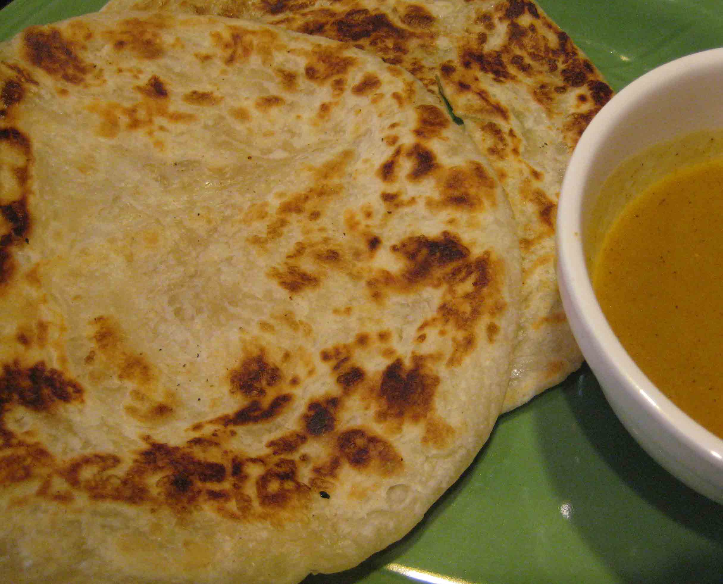 Order Roti with Curry 馬拉薄餅 food online from Street Food Cafe store, San Mateo on bringmethat.com
