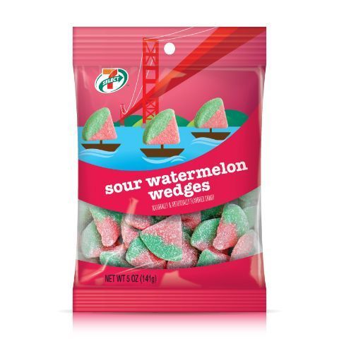 Order 7-Select Sour Watermelon Wedge 5oz food online from 7-Eleven store, Boston on bringmethat.com