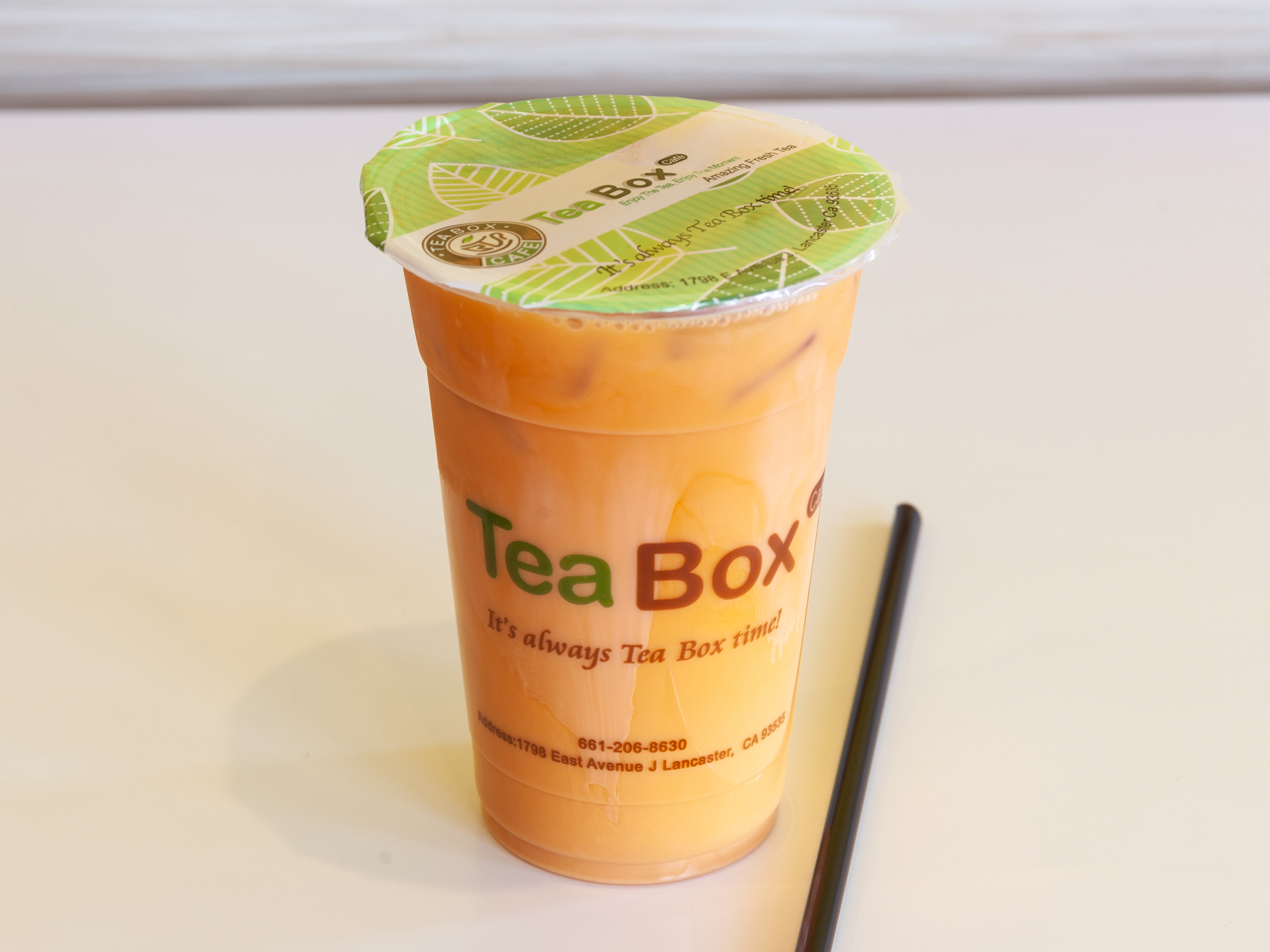 Order D4. Thai Cold Tea food online from Teabox Cafe store, Lancaster on bringmethat.com