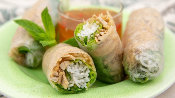 Order A7. Spring Rolls with Pork Skin food online from Pho Viet Number One store, Norcross on bringmethat.com