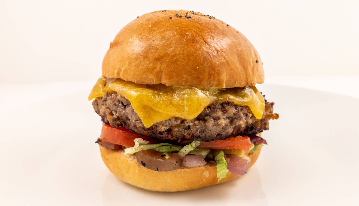 Order Impossible Cheeseburger (Vegetarian) food online from Click Virtual Food Hall store, Houston on bringmethat.com