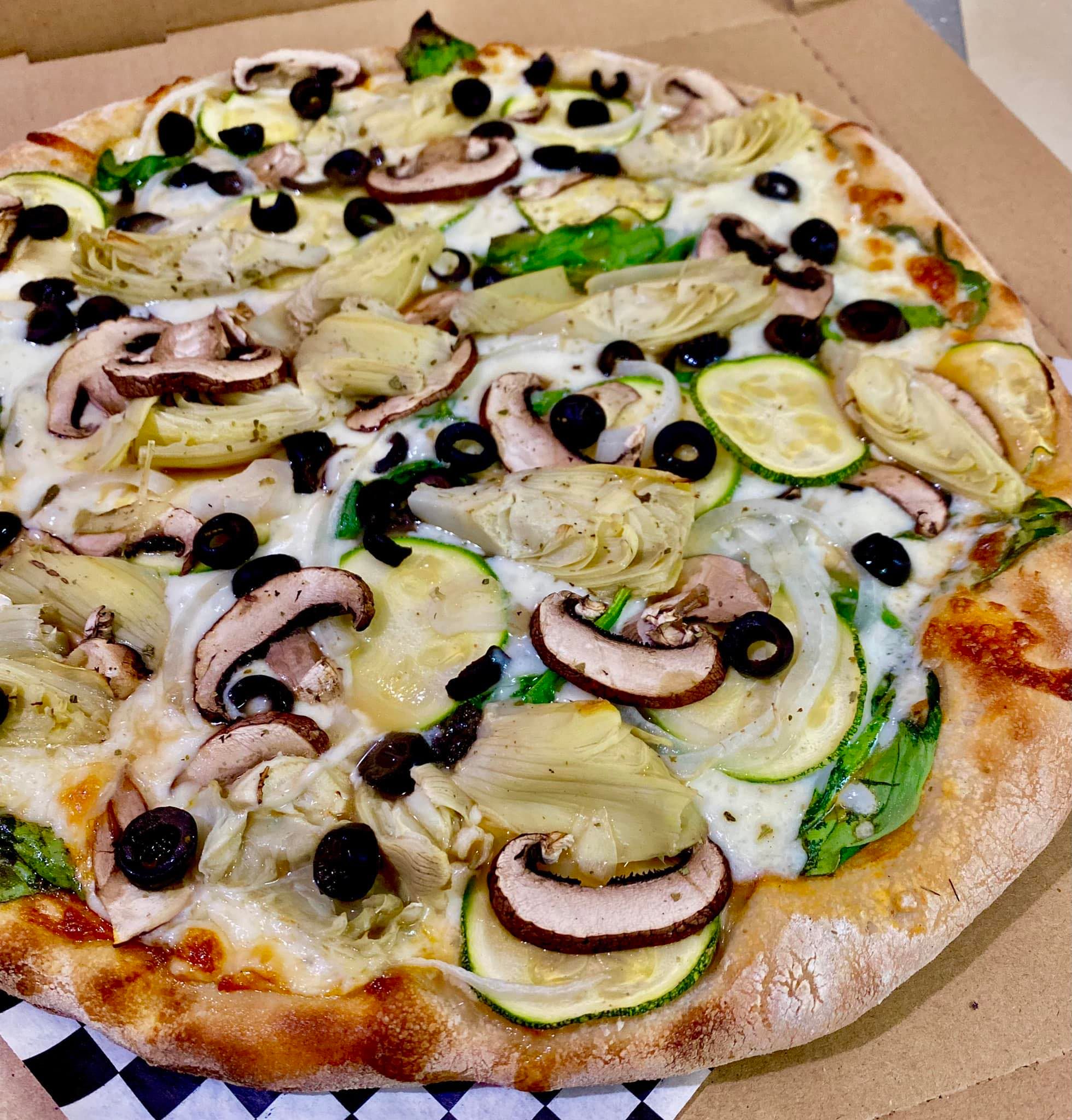 Order Vegetarian Pizza food online from Cake Shop By Jill And Jill store, Madera on bringmethat.com