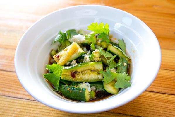 Order Smashed Cucumbers food online from Dashi Noodle House store, Ridgewood on bringmethat.com