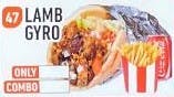 Order #47 Lamb Gyro Combo food online from Jersey Kabob Platter & Pizza store, Monroe Township on bringmethat.com