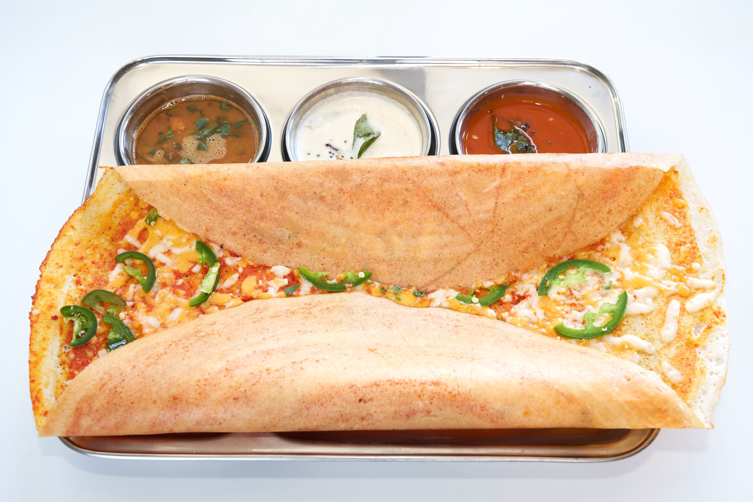 Order Chili Cheese Dosa food online from Annapurna Grill store, Pasadena on bringmethat.com