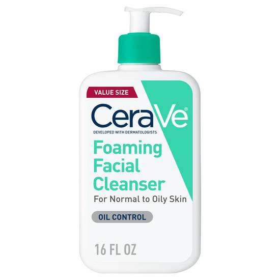 Order CeraVe Foaming Facial Cleanser, Face Wash for Oil Control food online from Cvs store, MANCHESTER on bringmethat.com
