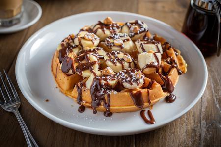 Order Banana Nutella Waffle food online from Cupitol Coffee & Eatery store, Chicago on bringmethat.com