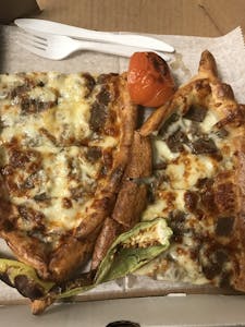 Order Pide with Gyro & Cheese food online from Efes Pizza store, Pittsburgh on bringmethat.com
