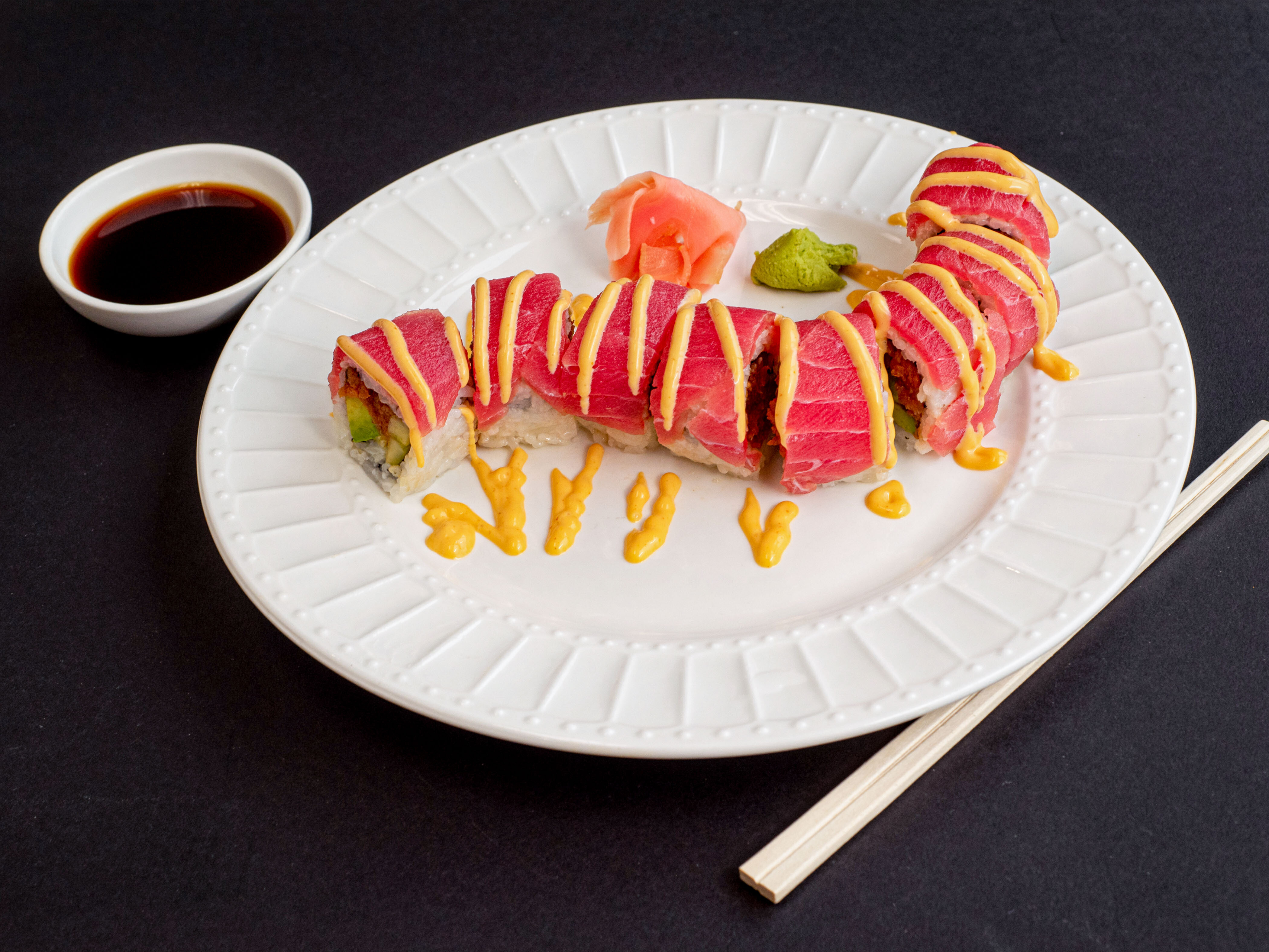 Order Tuna Special food online from Maje Sushi store, West Lafayette on bringmethat.com