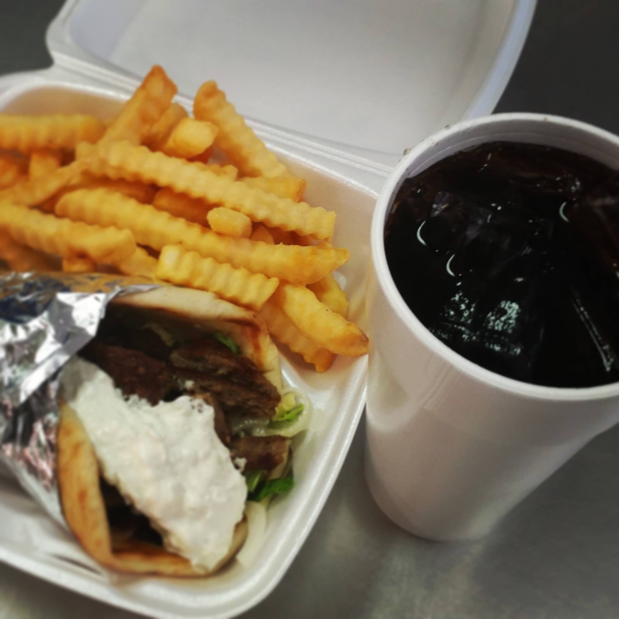 Order Gyros with Fries food online from Chicken King store, Charlotte on bringmethat.com