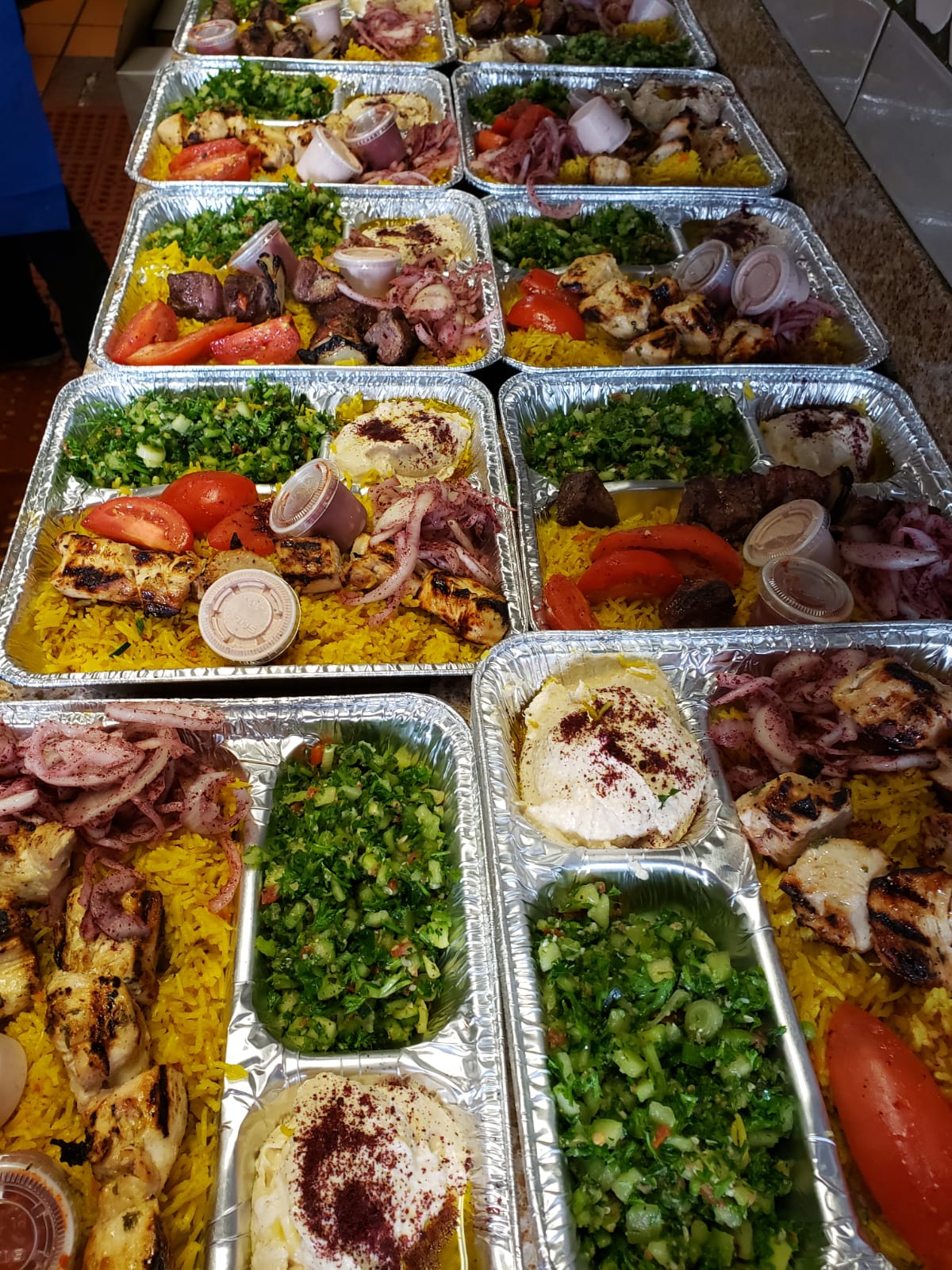 Order 15  ASSORTED KABOB PLATES food online from Mediterranean Aroma store, San Francisco on bringmethat.com