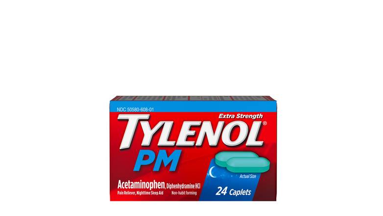 Order Tylenol PM Extra Strength Caplets food online from Route 7 Food Mart store, Norwalk on bringmethat.com