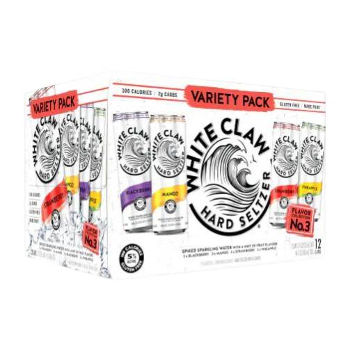 Order White Claw Hard Seltzer Variety Pack No.3 - 12oz Cans/12 pack food online from Bottle Shop & Spirits store, Los Alamitos on bringmethat.com