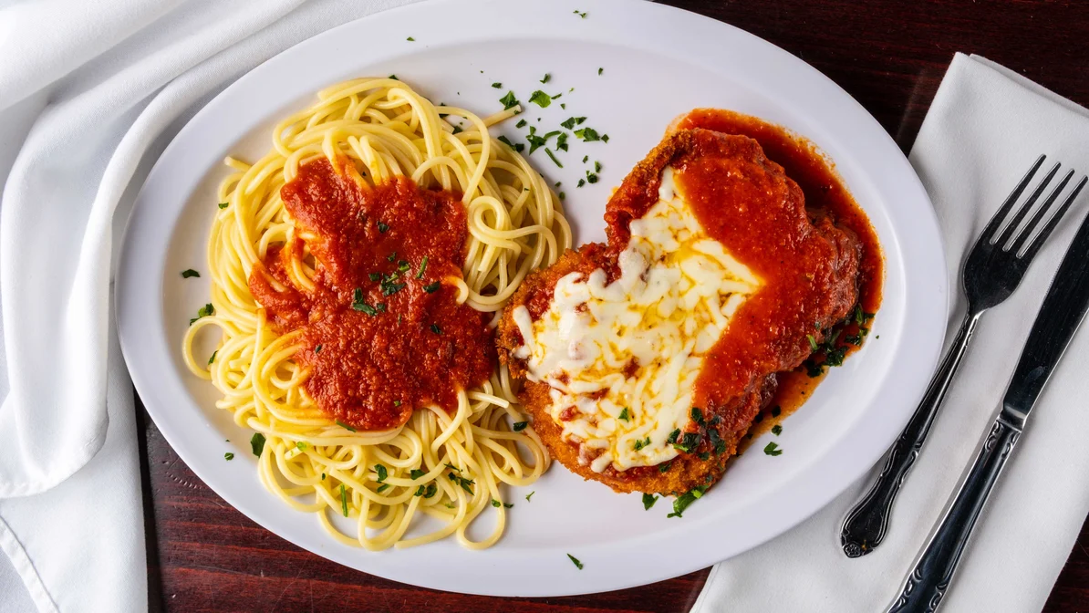 Order Chicken Parmigiana food online from Friends Cafe store, Southington on bringmethat.com