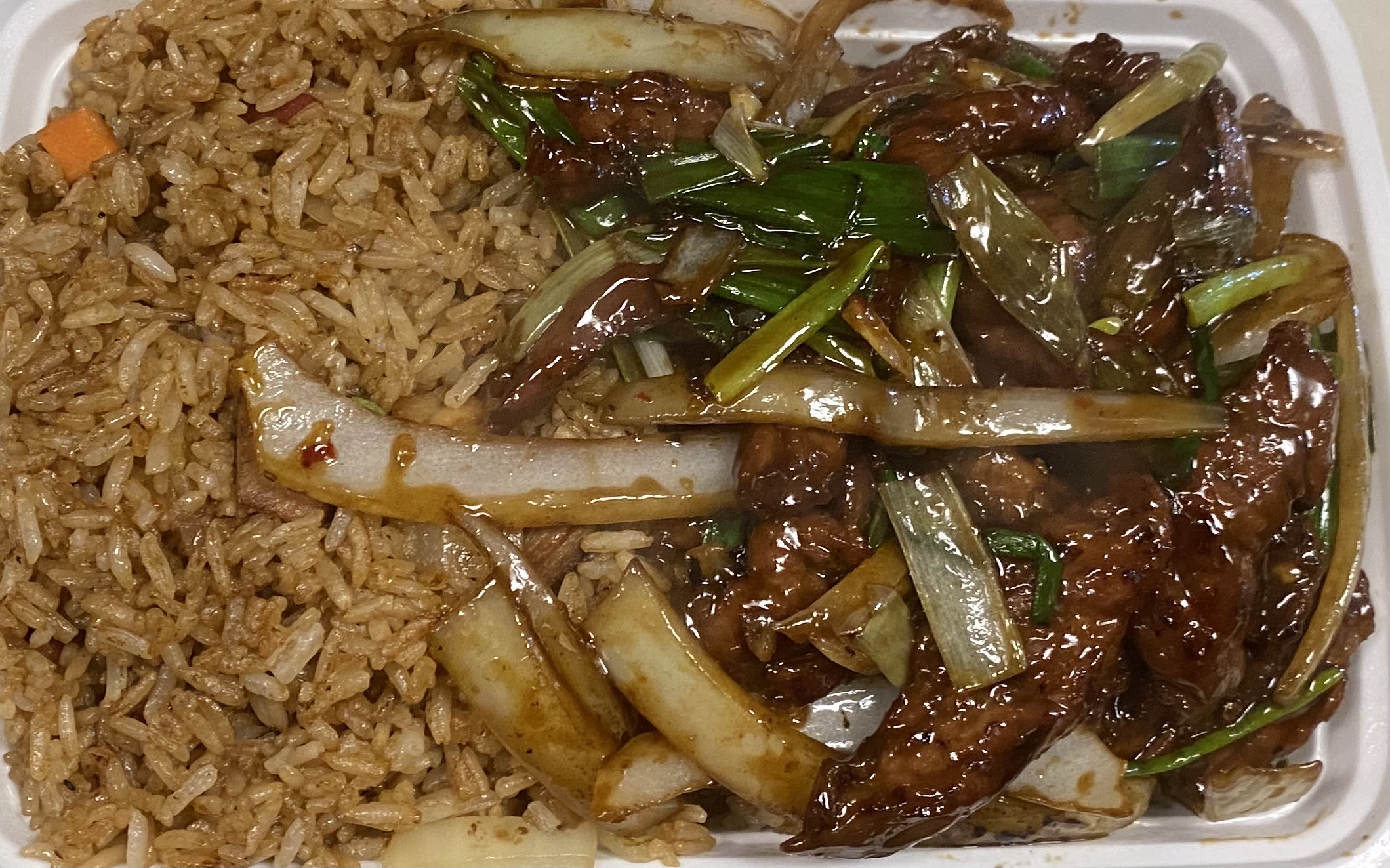 Order Mongolian Beef Combo晚蒙古牛 food online from Kumo Asian Fusion store, Brick on bringmethat.com