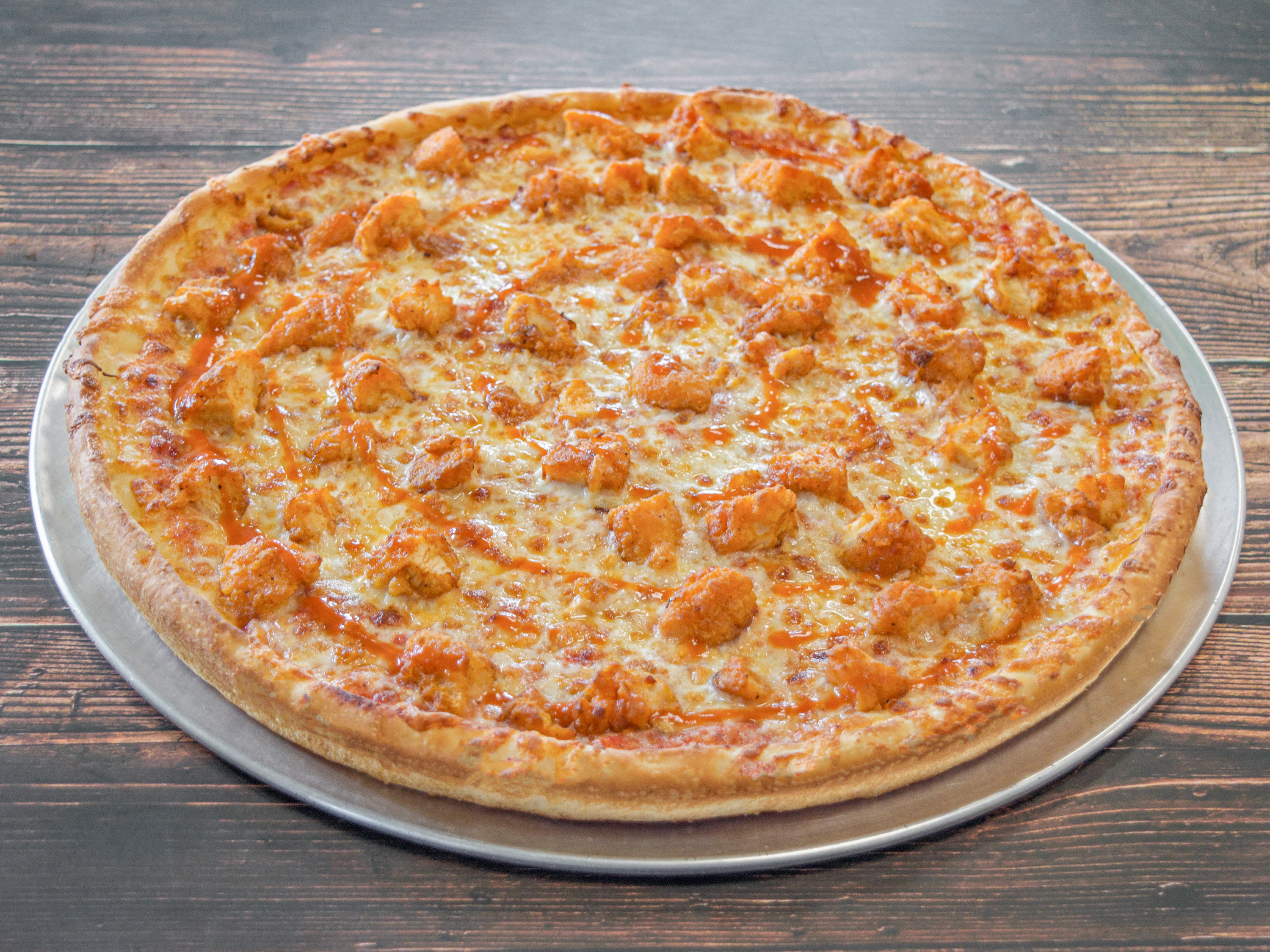 Order Small Buffalo Chicken Pizza food online from Nick Pizza store, Quincy on bringmethat.com