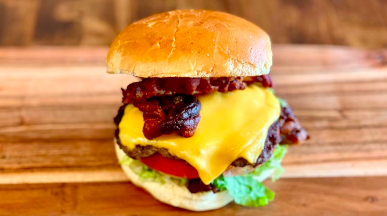 Order Bacon Cheese Burger food online from Empire Bagels store, Fishkill on bringmethat.com