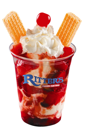 Order Strawberry Delight Sundae food online from Ritter's Frozen Custard store, Indianapolis on bringmethat.com