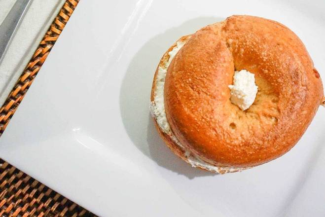 Order Bagel with Cream Cheese food online from Java Beach Cafe store, San Francisco on bringmethat.com
