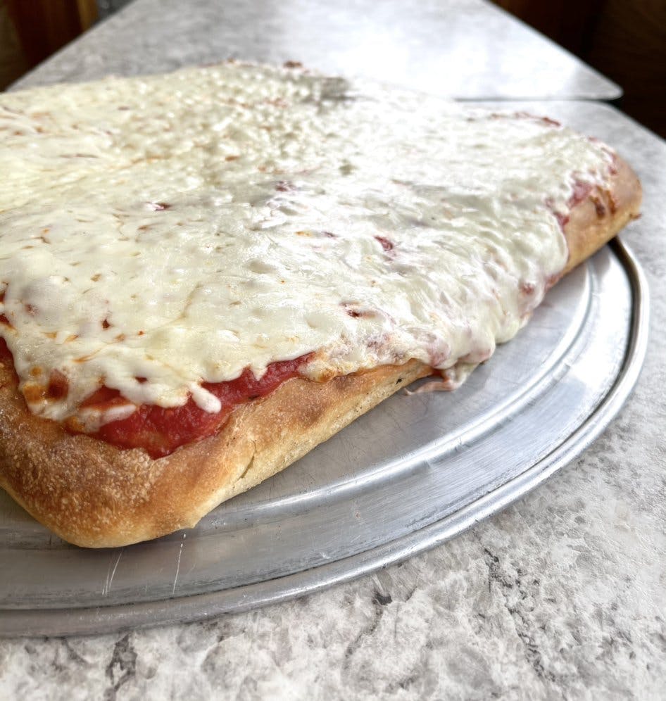 Order Sicilian Pie - 16" (8 Slices) food online from Sonny Restaurant & Pizzeria store, Englewood on bringmethat.com