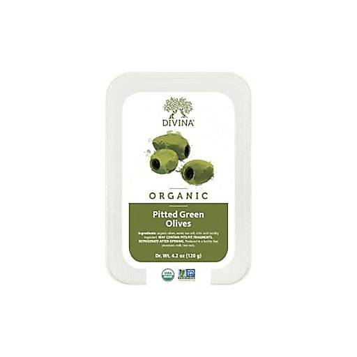 Order Divina Organic Pitted Green Olives (4.2 OZ) 40486 food online from Bevmo! store, Pasadena on bringmethat.com