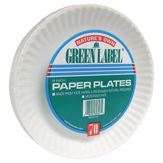 Order Nature's Own Paper Plates food online from IV Deli Mart store, Goleta on bringmethat.com