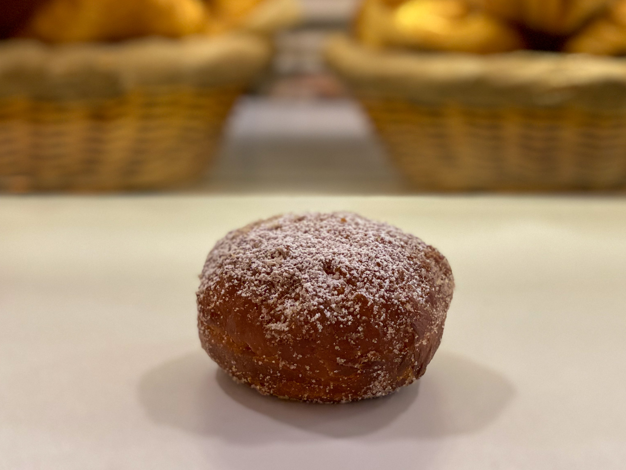 Order Berliner Beignet filled with Homemade Raspberry Jam food online from La Fournette store, Chicago on bringmethat.com