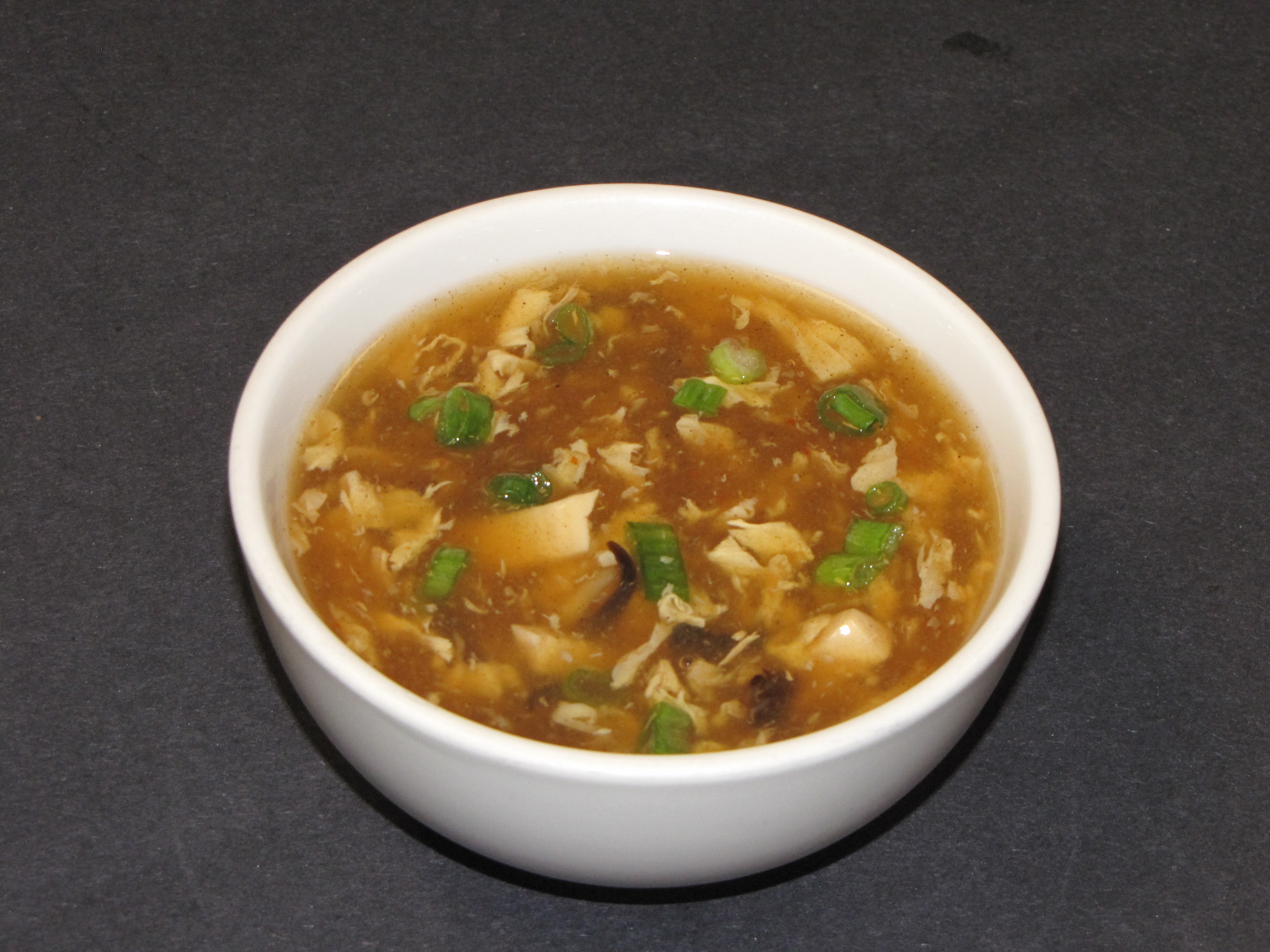 Order 15. Hot and Sour Soup food online from Mandarin Chinese Cuisine store, Covina on bringmethat.com