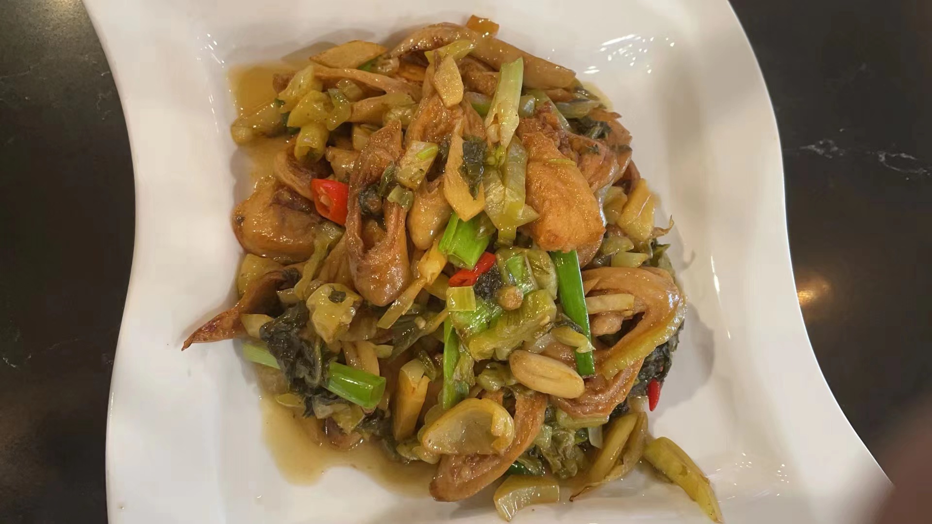 Order CHINESE SOUR PICKLE PORK INTESTINE food online from Xian Cuisine store, Naperville on bringmethat.com