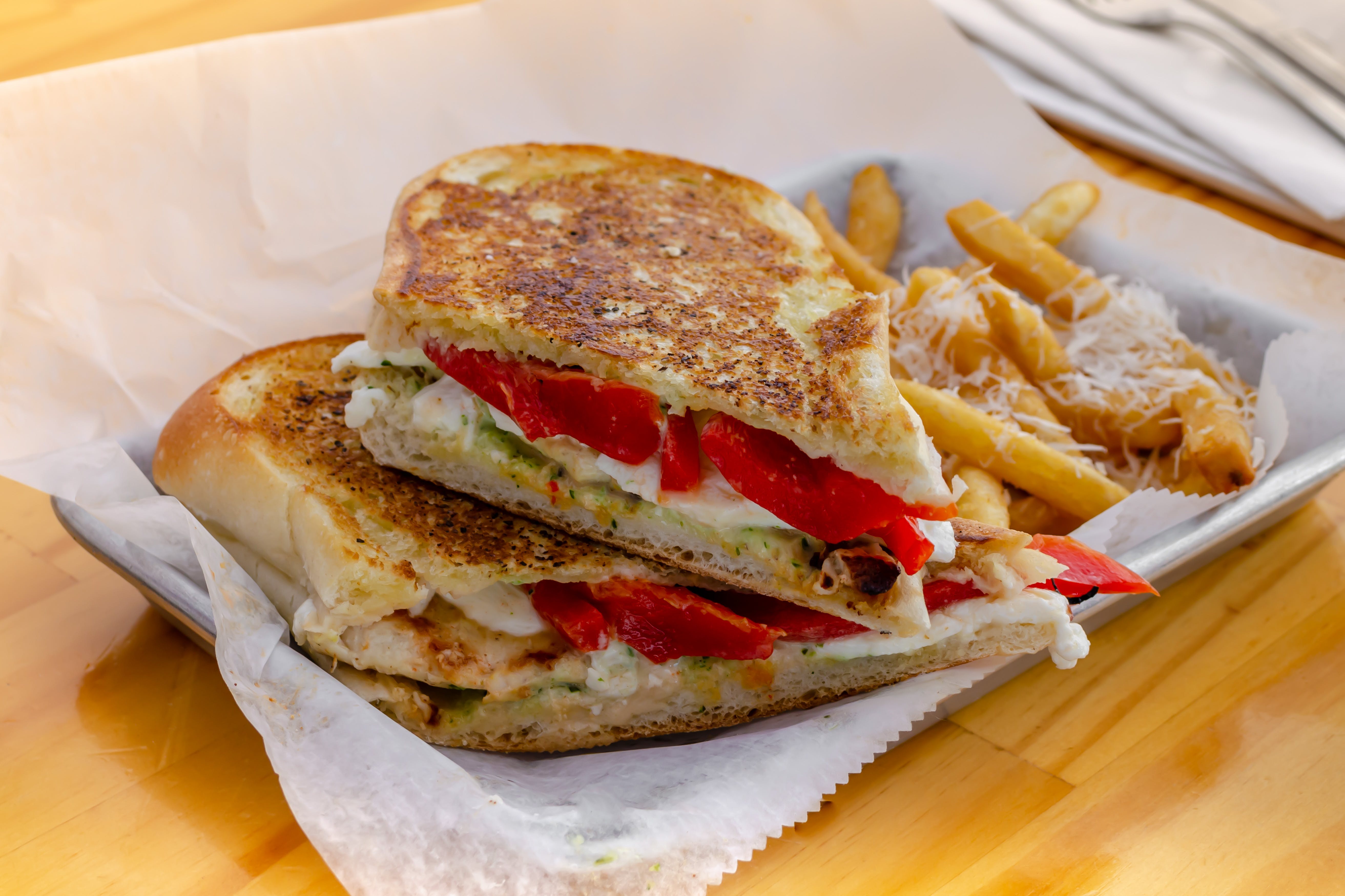 Order Chicken Panini - Panini food online from Urban Tomato store, Palisades Park on bringmethat.com
