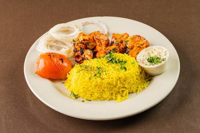 Order Shish Tawook Plate food online from Sababa Mediterranean Cuisine store, Richardson on bringmethat.com