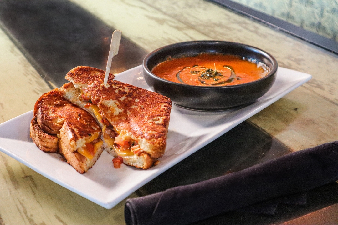 Order Grilled Cheese and Tomato Soup food online from The Corner Drafthouse store, San Diego on bringmethat.com