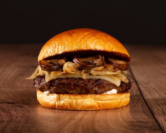 Order The Mushroom Swiss Cheeseburger food online from Ranch Burger Co. store, Chicago on bringmethat.com