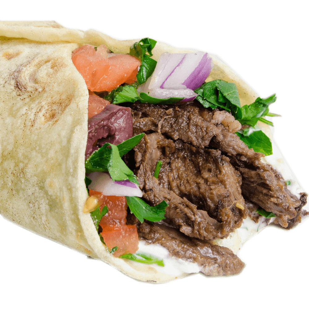 Order Beef Shawarma Wrap food online from Go Falafel store, North Olmsted on bringmethat.com