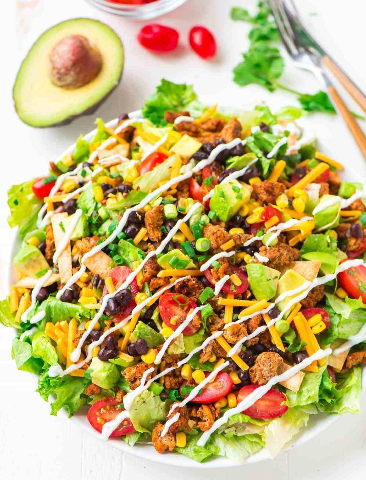 Order Taco Salad food online from Anna Mexican Grill store, Colleyville on bringmethat.com