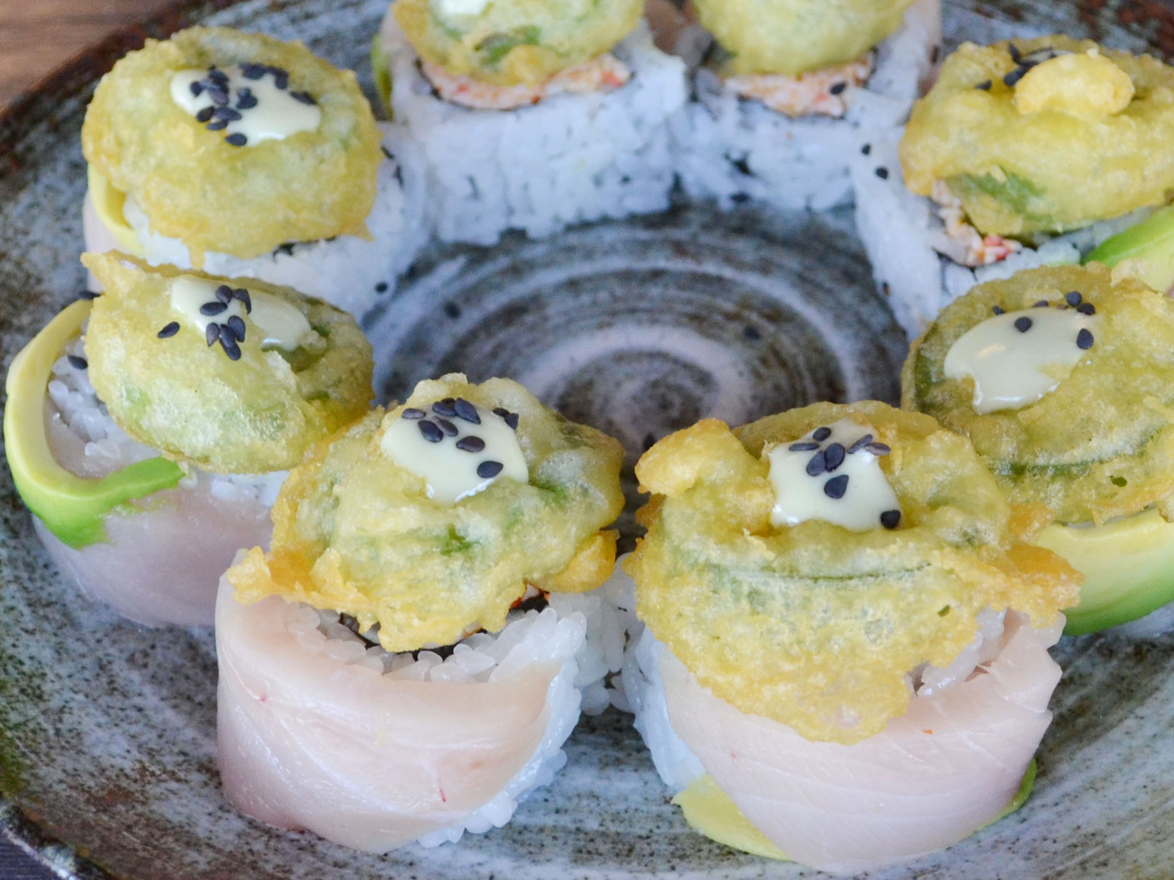 Order Ring Of Fire Roll food online from Sushi Lounge store, San Diego on bringmethat.com