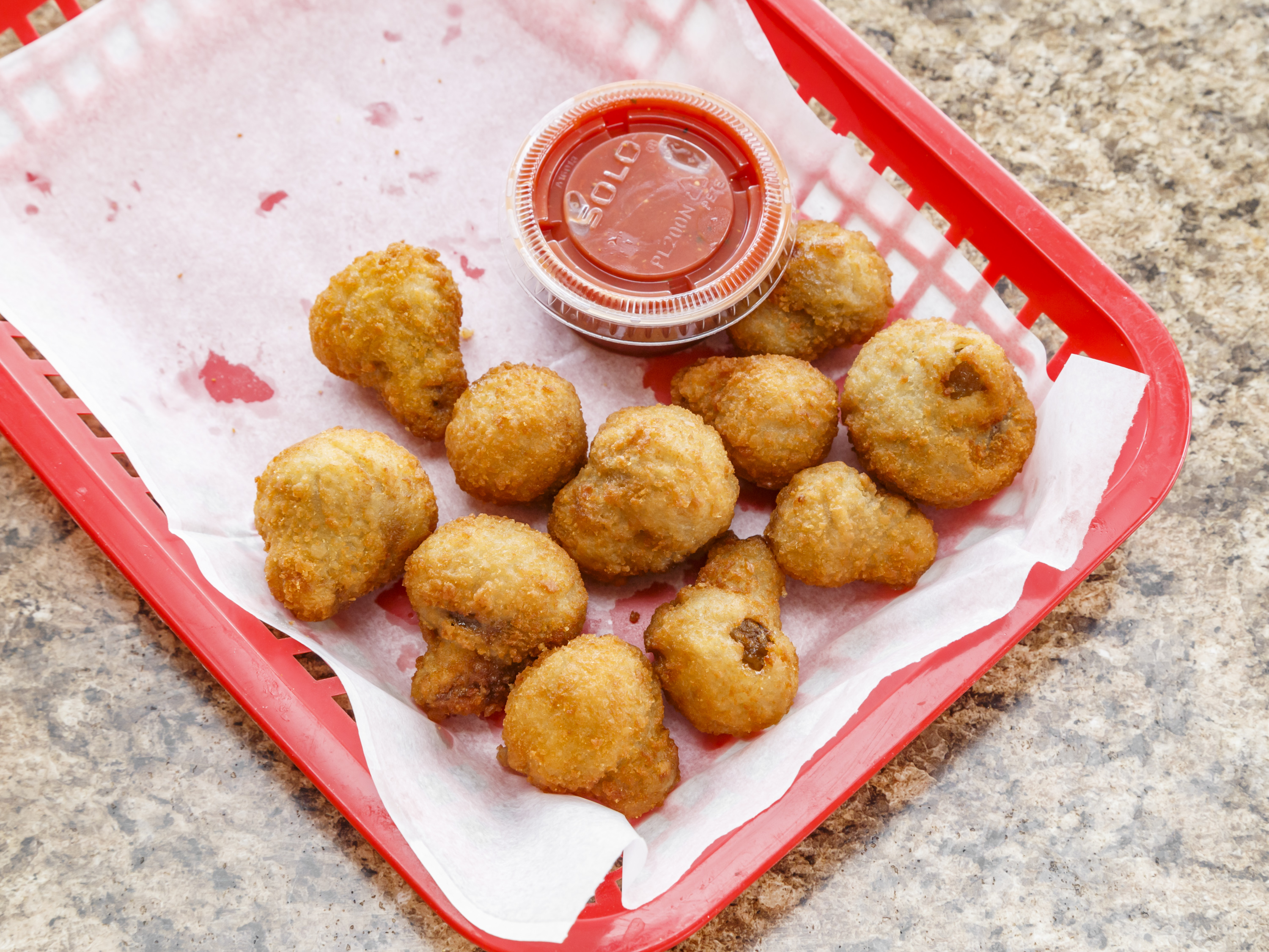 Order 14 Breaded Mushrooms food online from Pizza Palermo store, Crafton on bringmethat.com