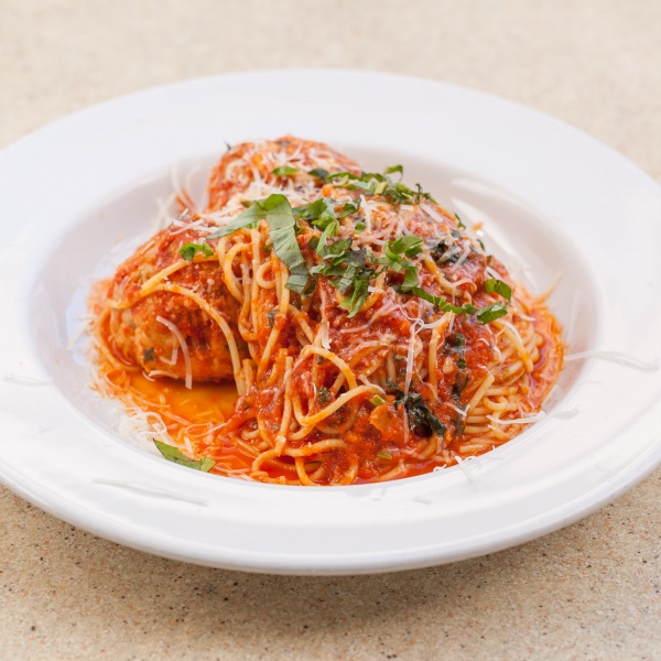 Order Spaghetti with Turkey Meatballs  food online from That Pizza Place store, Los Angeles on bringmethat.com