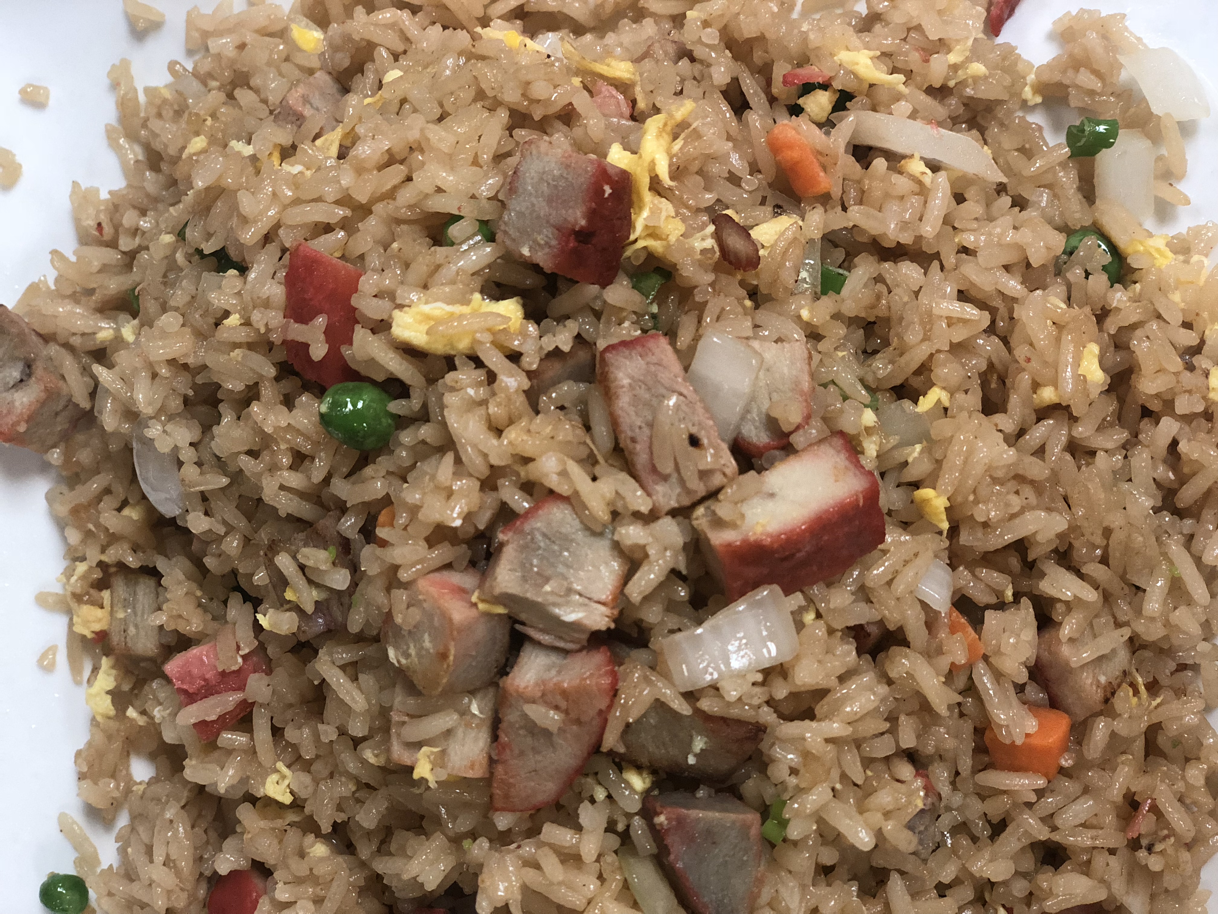 Order 20. Pork Fried Rice food online from Fu Lin Restaurant store, Little Rock on bringmethat.com