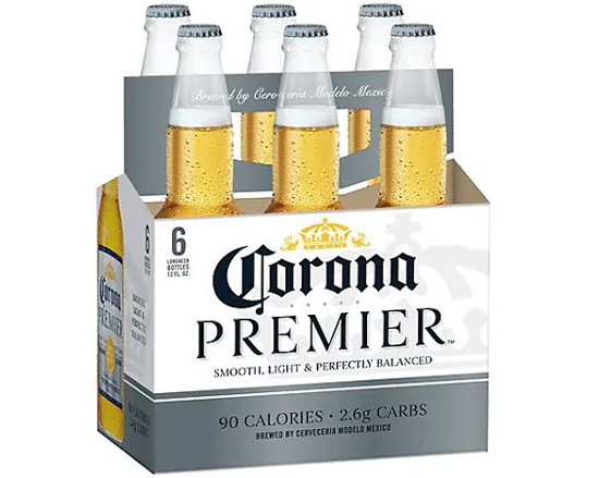 Order Corona Premier 6/12 Pack - 12 oz. Bottle Beer food online from Plaza Diamond Liquor store, Diamond Bar on bringmethat.com
