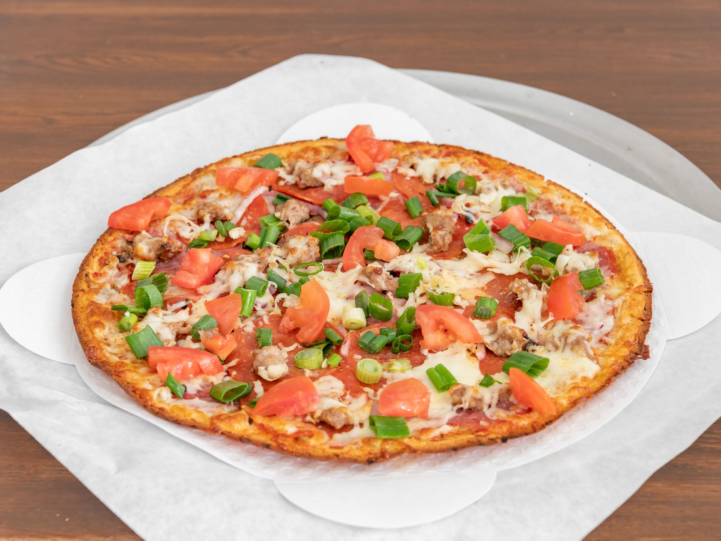 Order Garlic Supreme Pizza food online from The Gluten Free Pizza & Vegan Shop store, Pleasanton on bringmethat.com