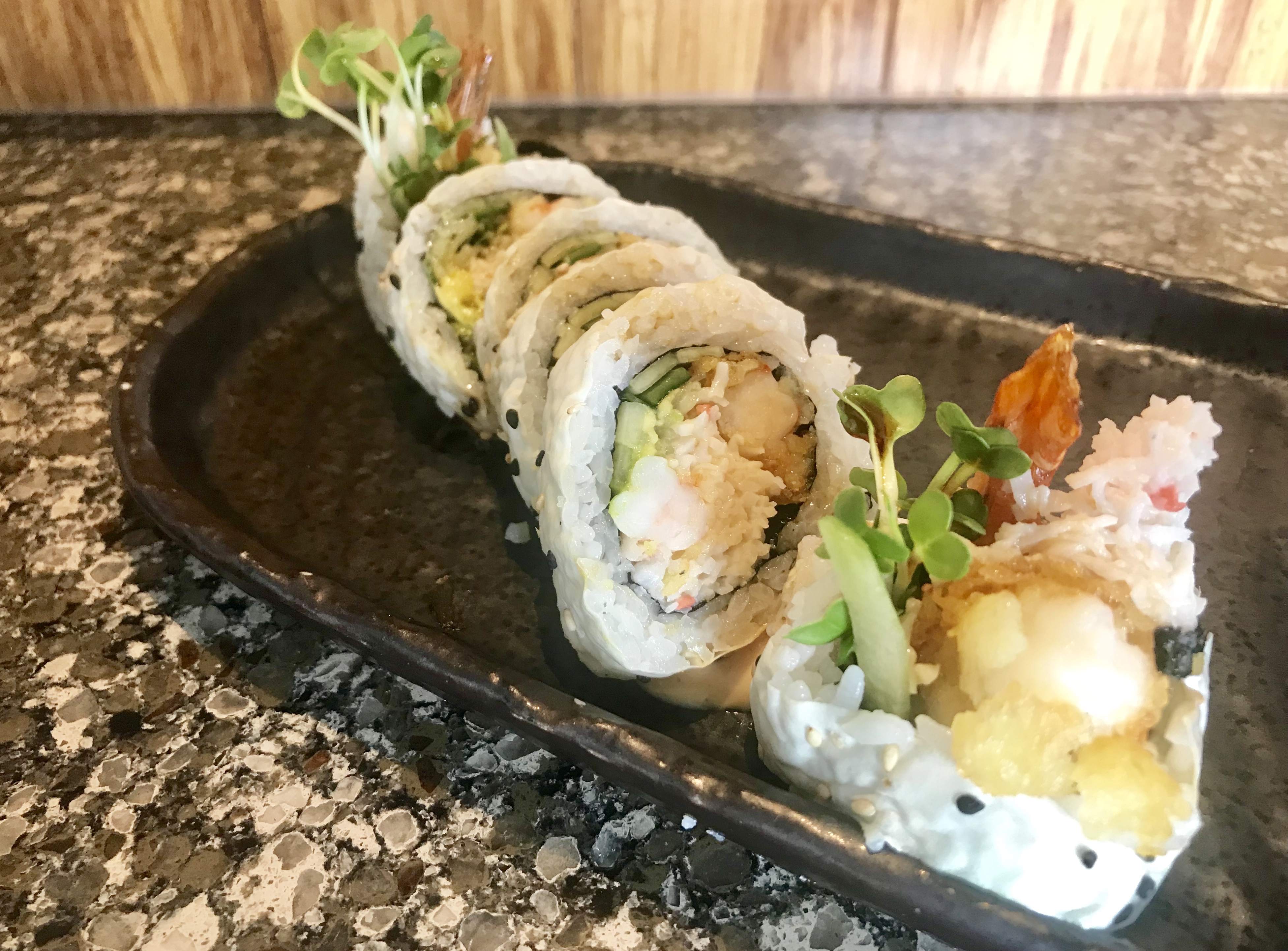 Order Shrimp Tempura Roll food online from Sushi Lounge store, Poway on bringmethat.com