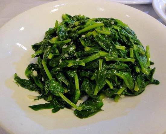 Order N1.蒜蓉/清炒豆苗Sauteed Bean Leaf w.Garlic food online from Taste of North China store, Jersey City on bringmethat.com