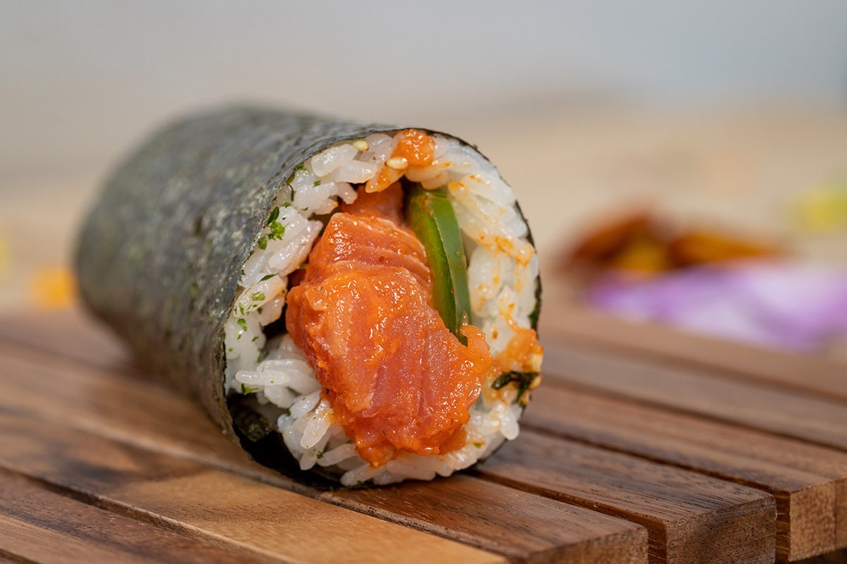 Order Spicy Tuna Hand Roll food online from Poke House store, San Jose on bringmethat.com