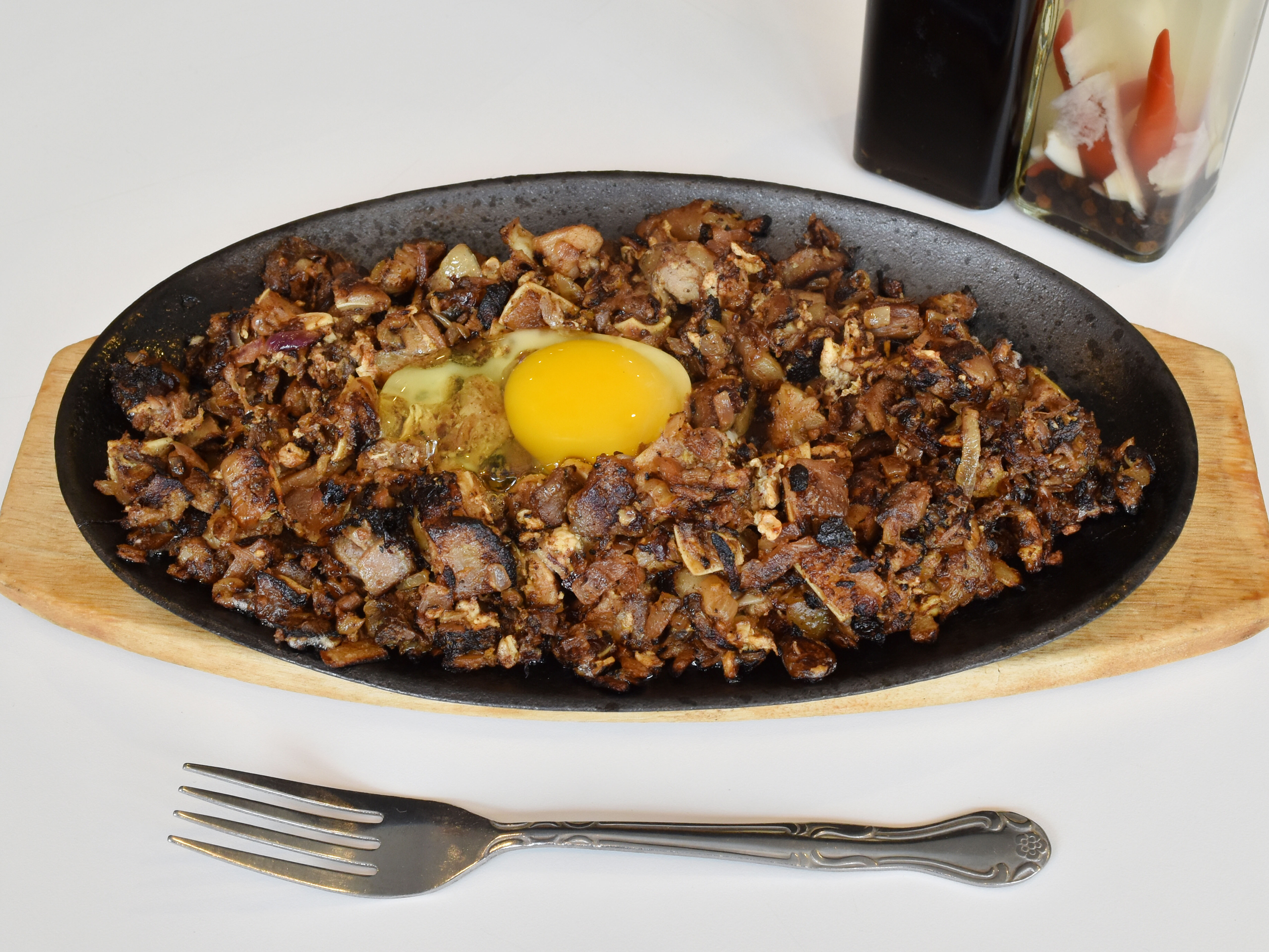 Order Sizzling Sisig with Rice food online from Steak House store, Chicago on bringmethat.com