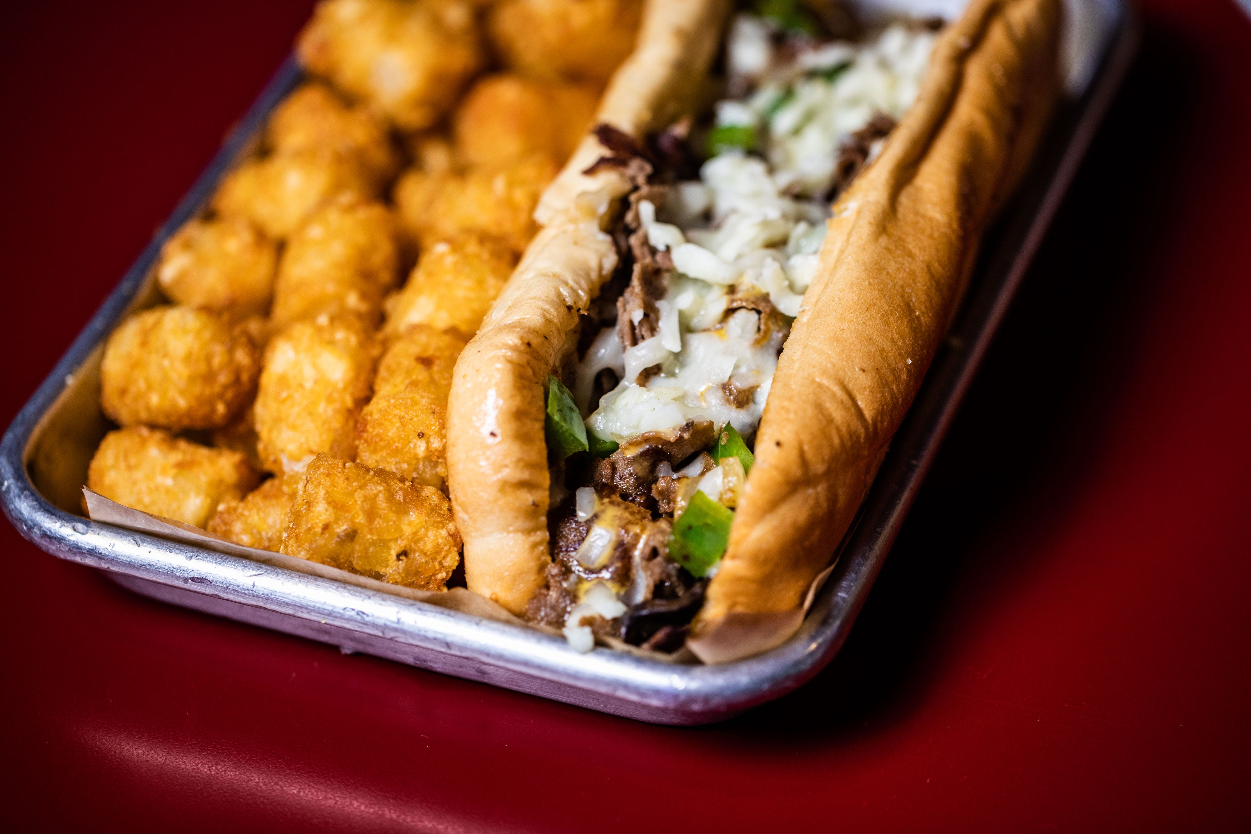 Order Philly Cheese Steak Sandwich - Sandwich food online from Wings Pizza N Things store, Temple on bringmethat.com