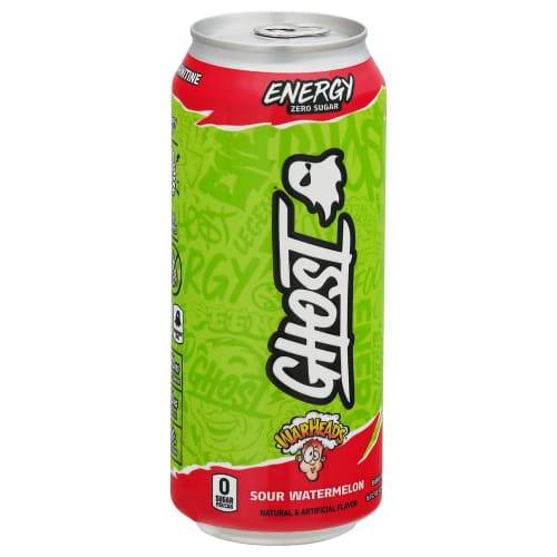 Order Ghost Beverages · Zero Sugar Warheads Sour Watermelon Energy Drink (16 fl oz) food online from Mesa Liquor store, Mesa on bringmethat.com