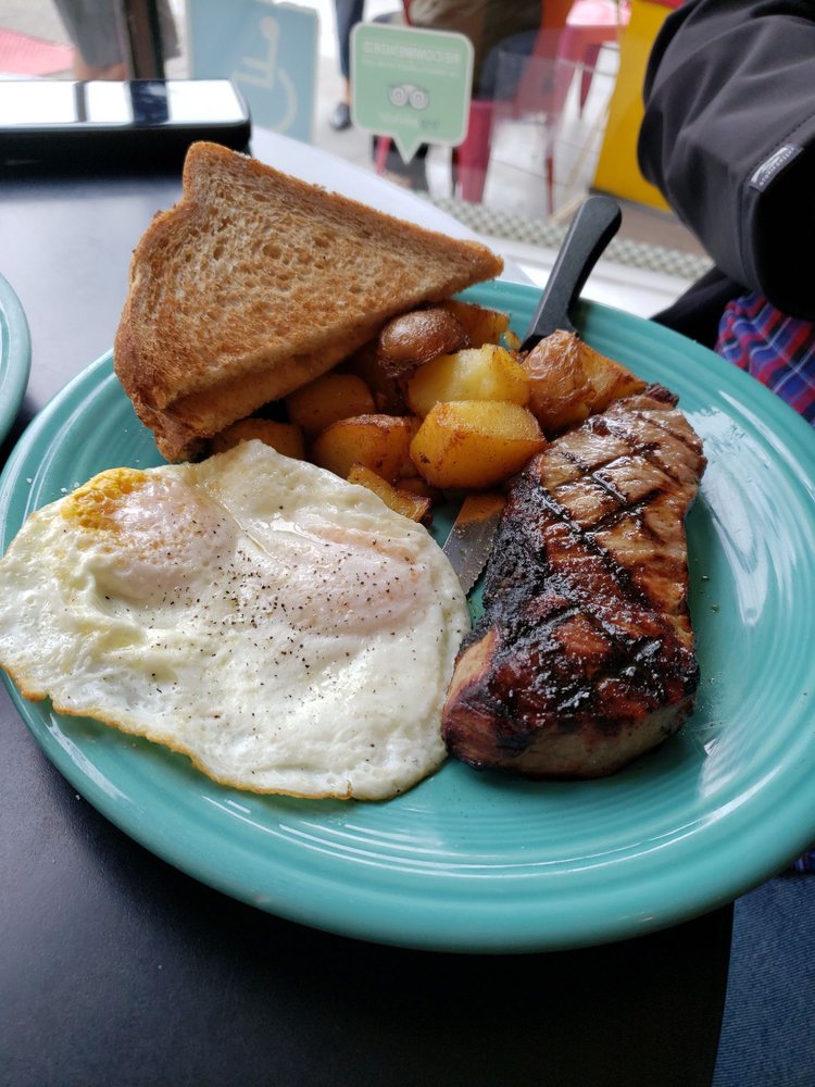 Order Steak and Eggs Breakfast food online from Pat's Cafe store, San Francisco on bringmethat.com