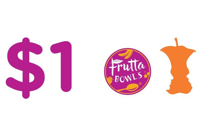 Order $1 Donation food online from Frutta Bowls store, Wall on bringmethat.com