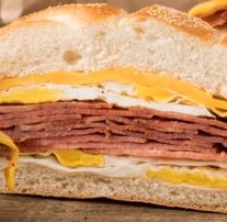Order 16. Ham, Egg & Cheese Sandwich food online from Goldberg's Famous Bagels store, Katonah on bringmethat.com